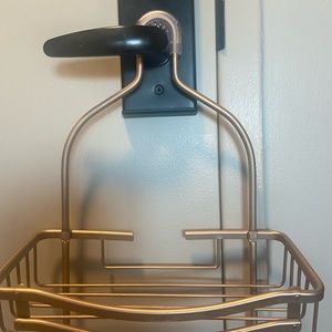Rose gold shower caddy - rust free!
